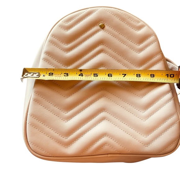 Chevron Pattern Blush Small Backpack - Picture 8 of 10